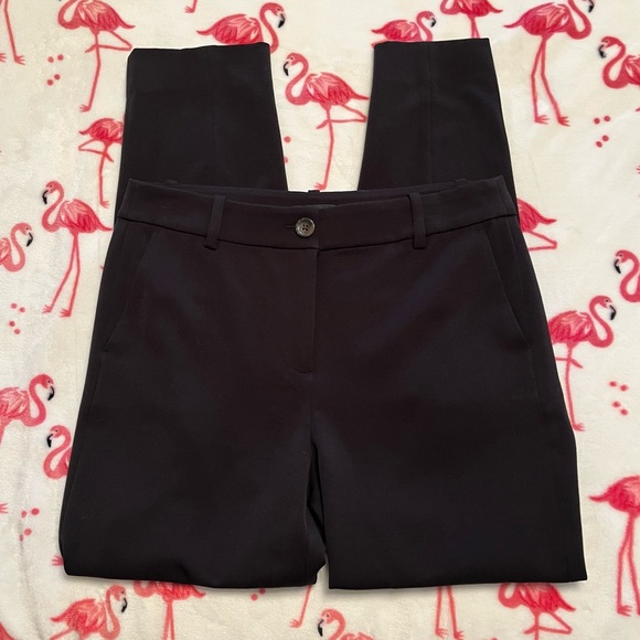 J.Crew Black Tapered Leg Trousers - Size 8 EUC. - Picture 3 of 7
